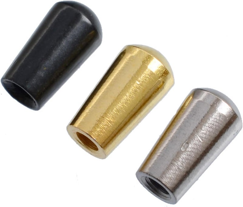 EINCORN 3Pcs Metal Guitar 3 Way Toggle Knobs Tip Caps Replacement Part for Electric Guitar Pickup Selector Switches - Image 4